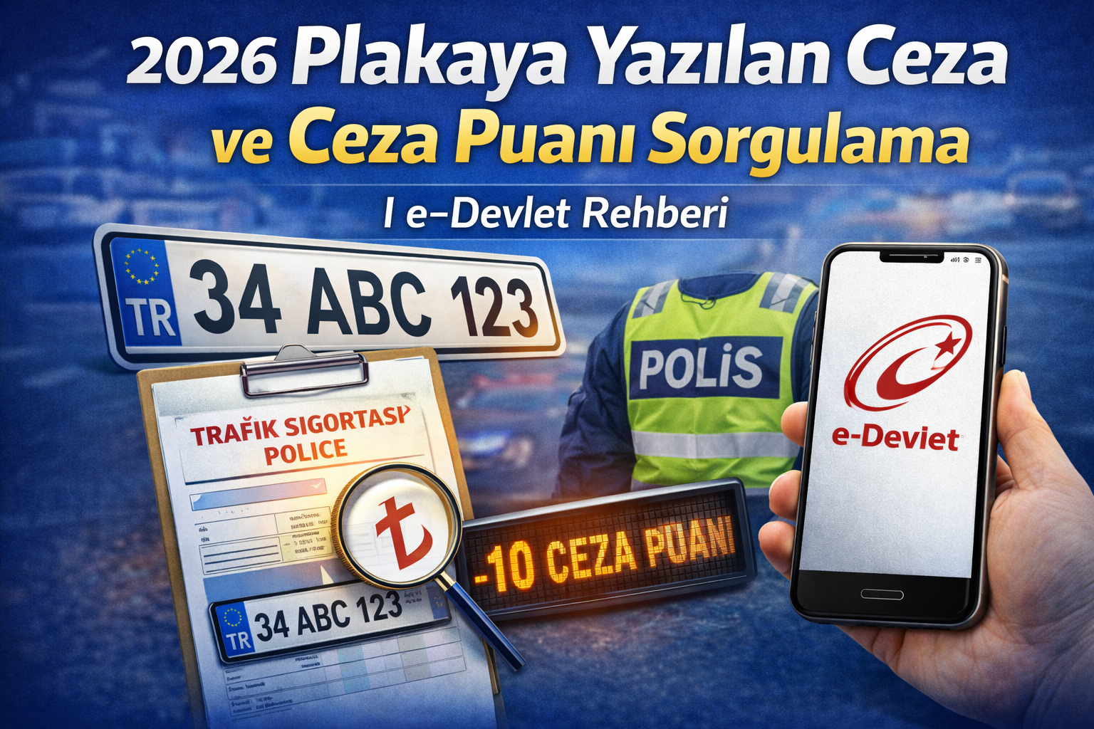 2026 Plakaya Yazılan Ceza ve Ceza Puanı Sorgulama | e-Devlet Rehberi